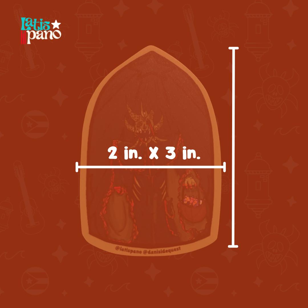 Vejigante Zombie Sticker (Green)