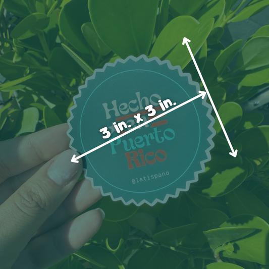 Hecho en Puerto Rico Sticker