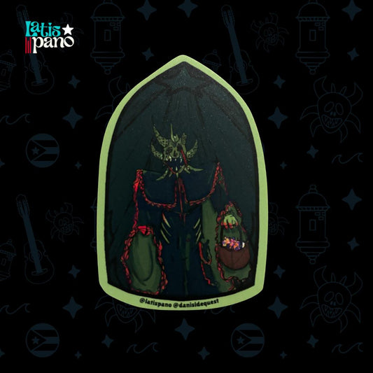 Vejigante Zombie Sticker (Green)