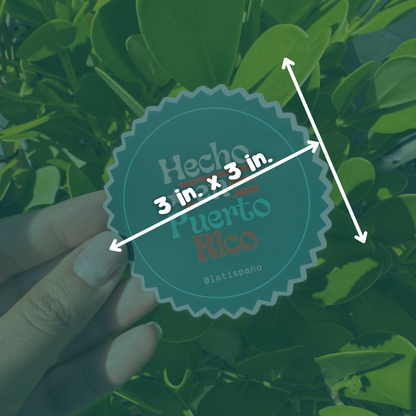 Hecho en Puerto Rico Sticker