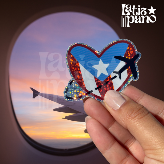 Puerto Rican Heart Sticker