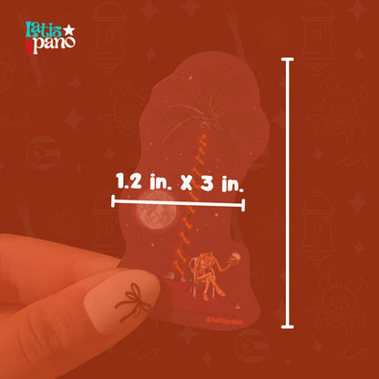 Spooky Palm Tree Sticker