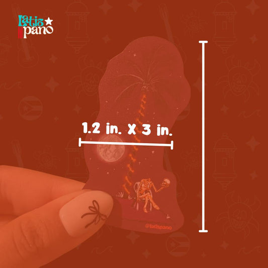 Spooky Palm Tree Sticker